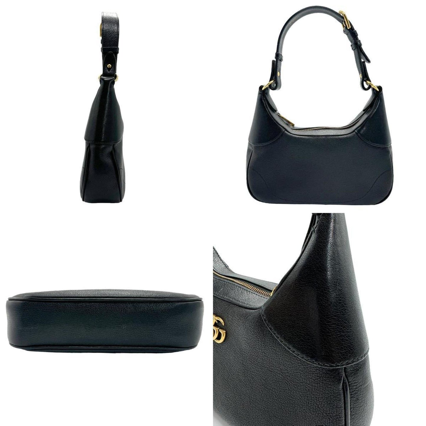 Gucci Black Leather Shoulder Bag