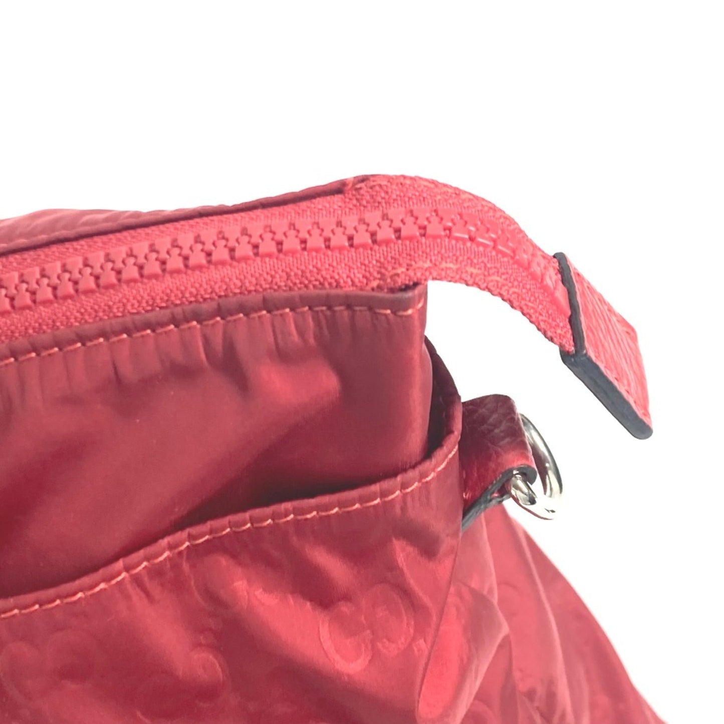 Gucci Red Cloth Tote Bag
