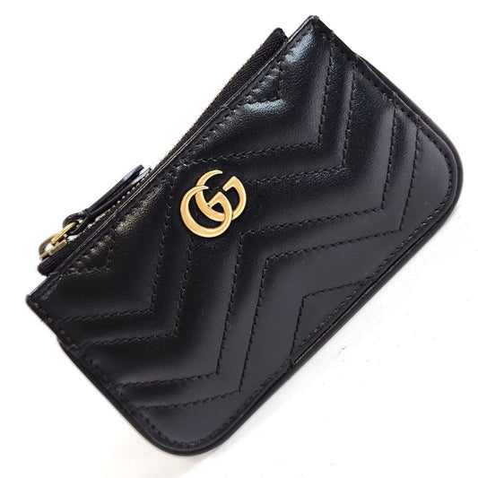 Gucci Black Leather Coin Purse/Coin Case ()