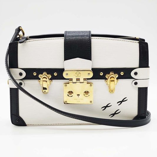 Louis Vuitton Epi White Epi Leather Clutch Bag Shoulder Bag ()