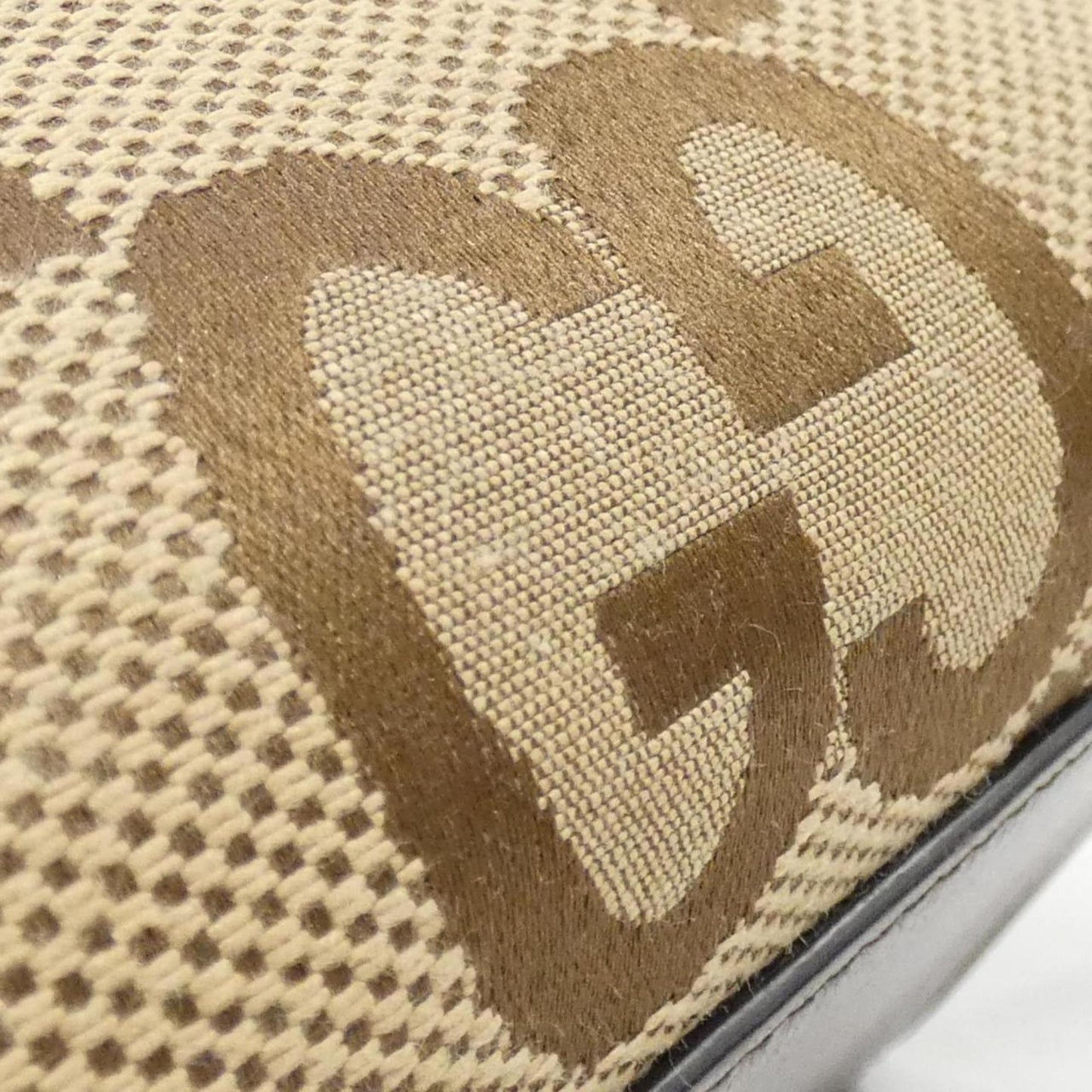 Gucci Brown Camel Canvas Handbag