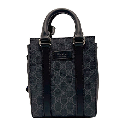 Gucci Black Gray Pvc Handbag Shoulder Bag ()