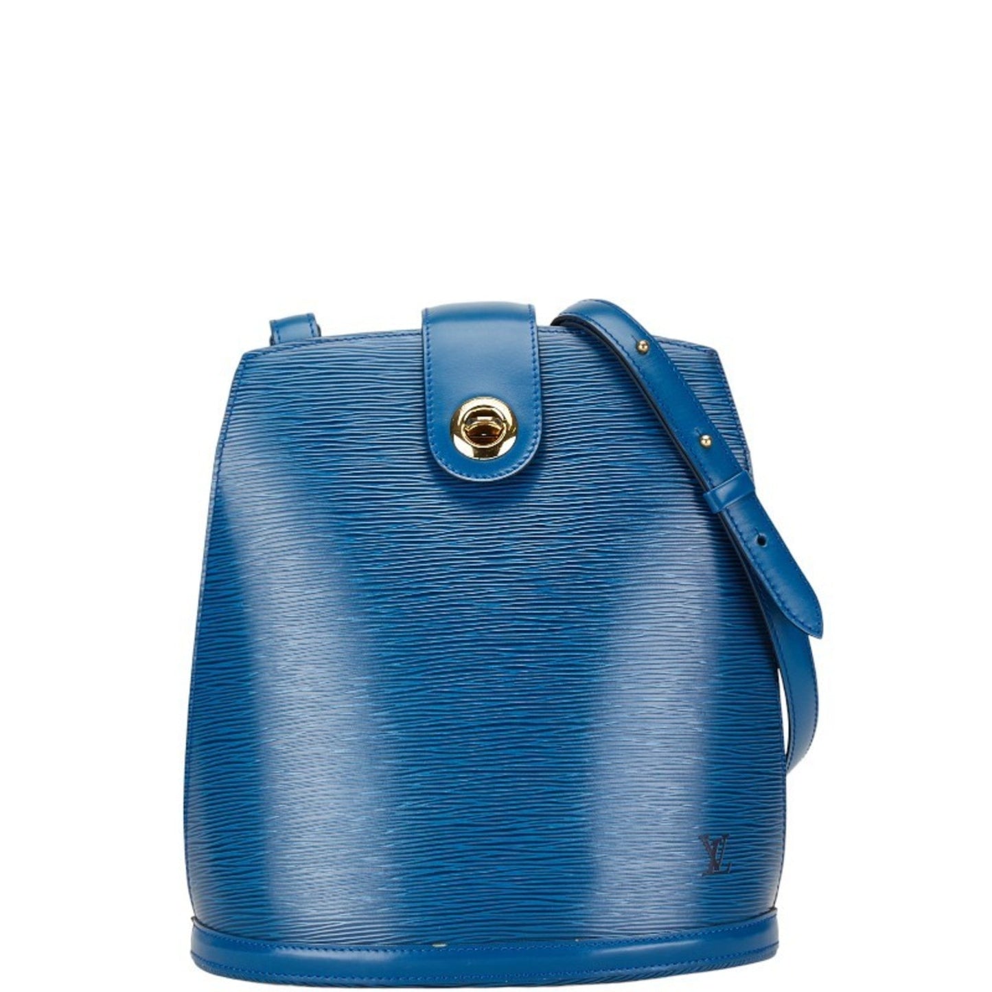 Louis Vuitton Toledo Blue Leather Shoulder Bag ()