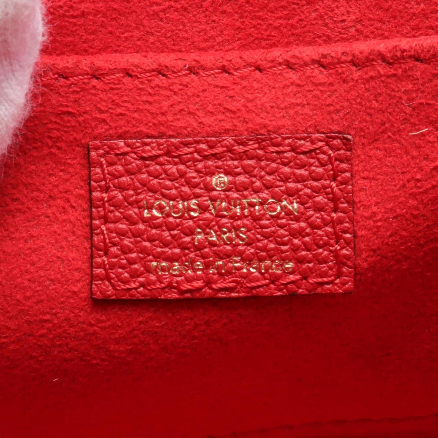Louis Vuitton Cerise Red Color Leather Shoulder Bag