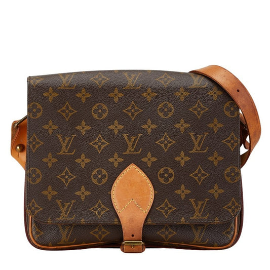Louis Vuitton Brown Pvc Leather Shoulder Bag