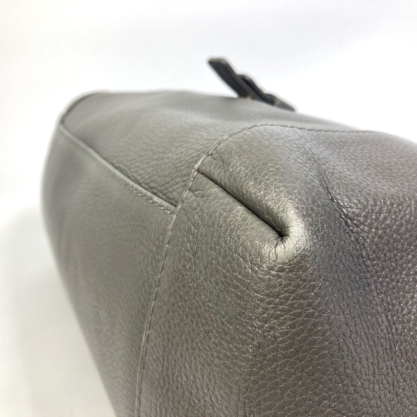 Gucci Gray Leather Tote Bag