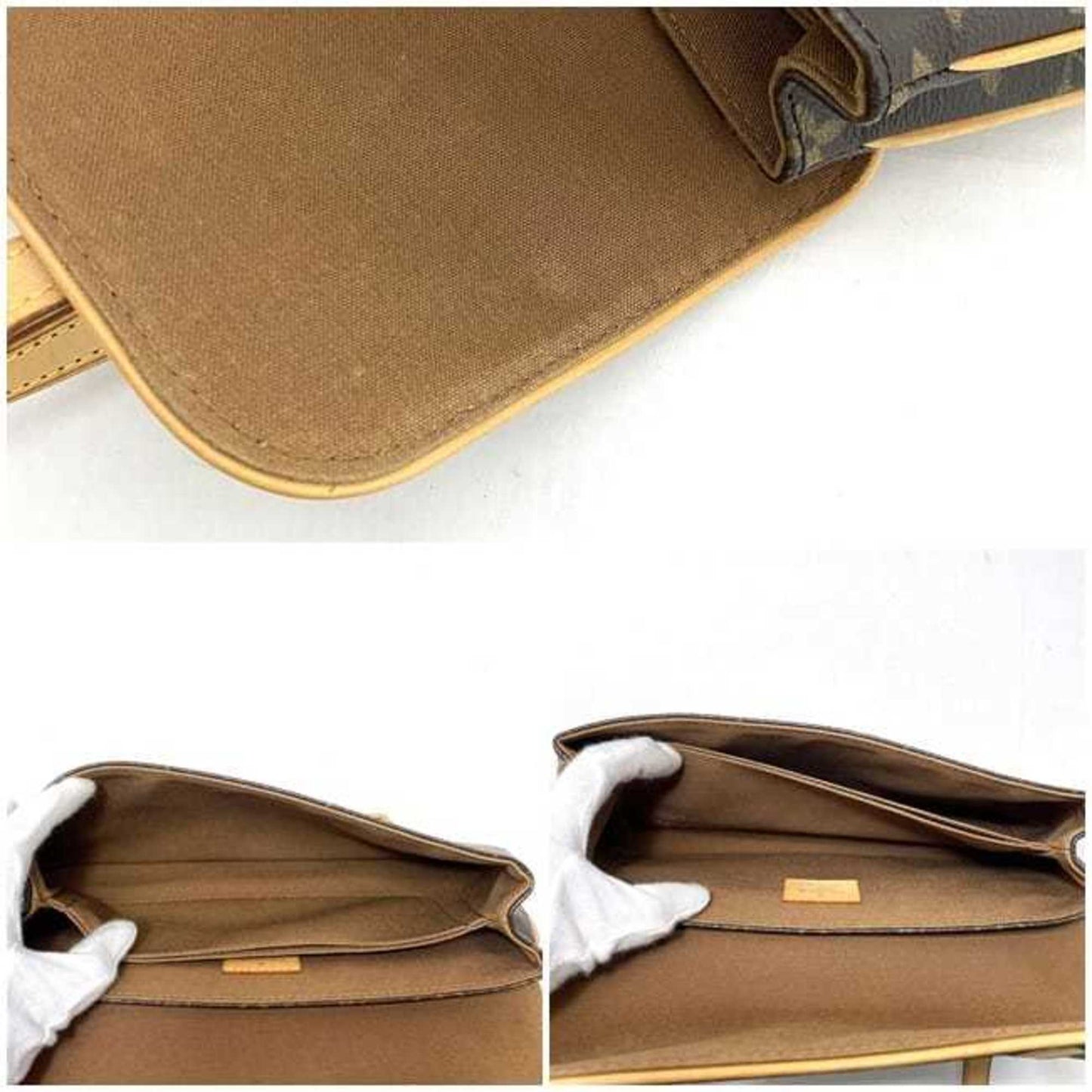 Louis Vuitton Monogram Beige Brown Monogram Monogram Handbag Shoulder Bag