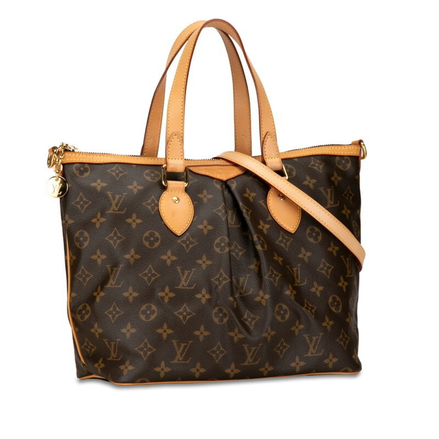 Louis Vuitton Brown Pvc Leather Handbag Shoulder Bag