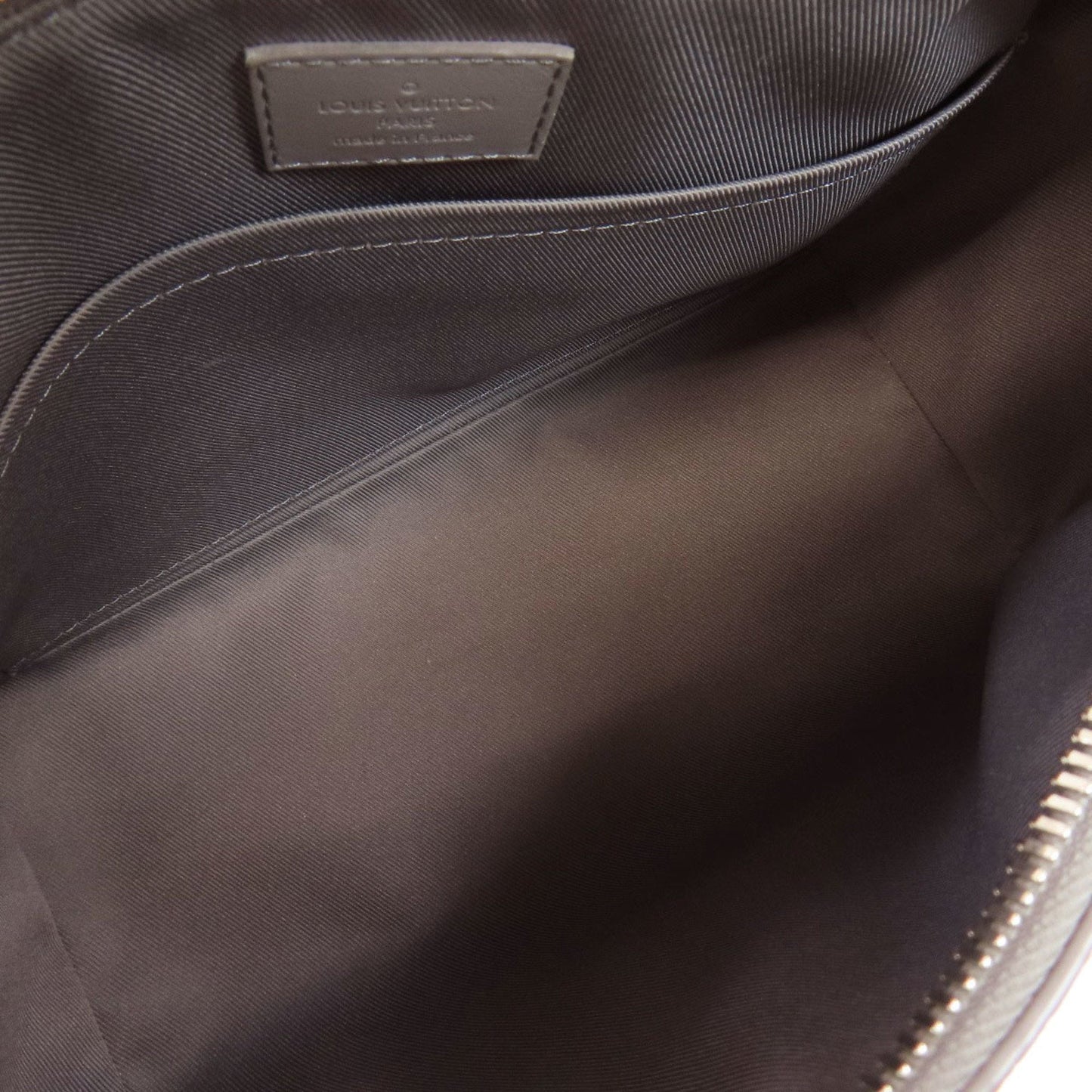 Louis Vuitton Gray Leather Shoulder Bag