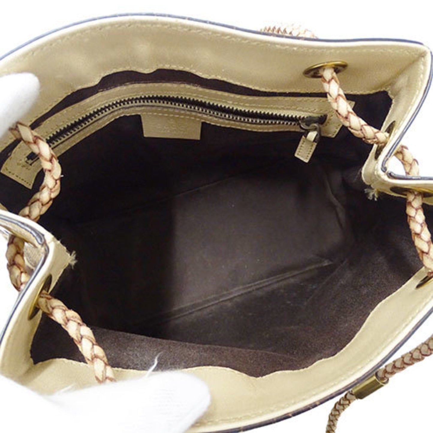 Gucci Beige Gg Canvas Handbag Shoulder Bag