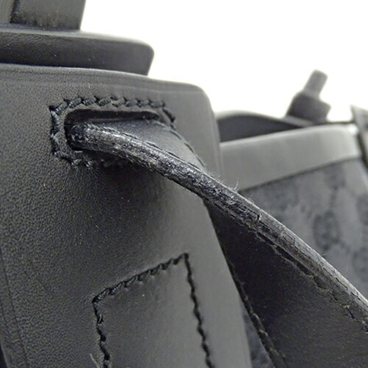 Gucci Black Gg Canvas Shoulder Bag Tote Bag