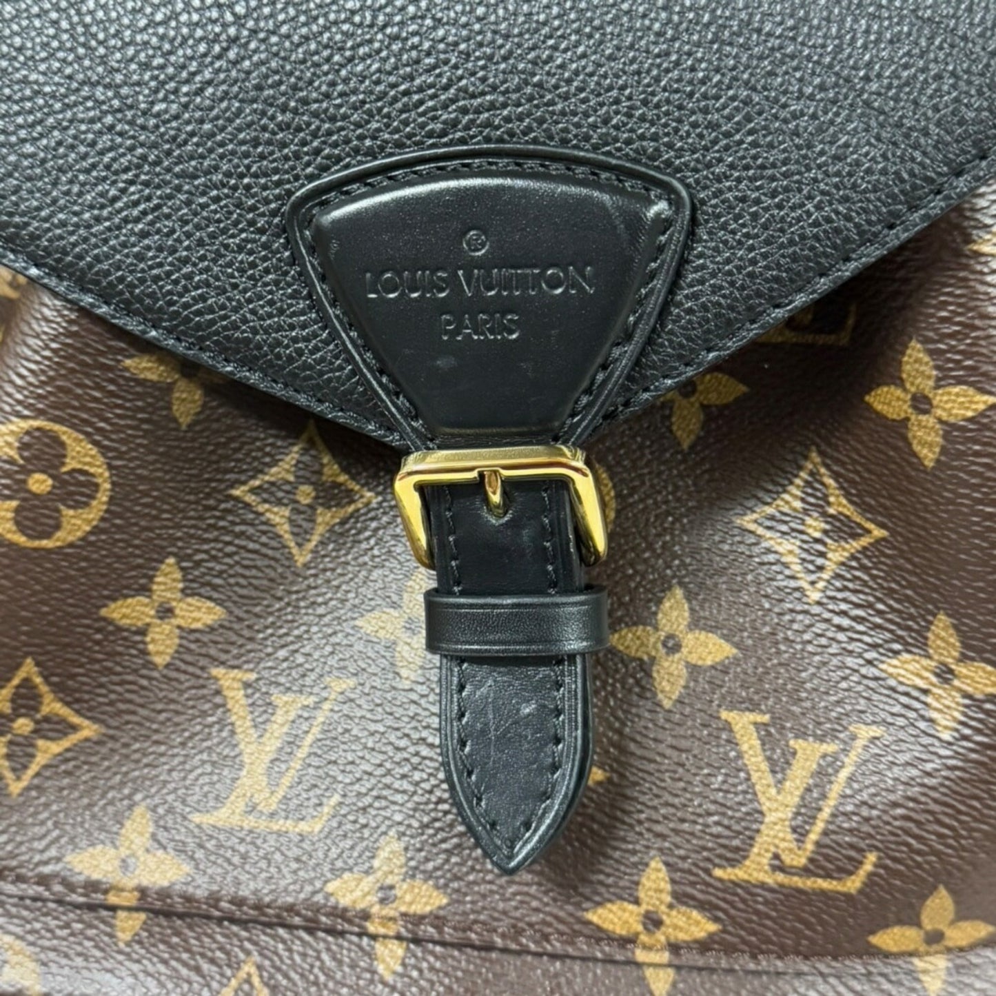Louis Vuitton Black Brown Monogram Backpack