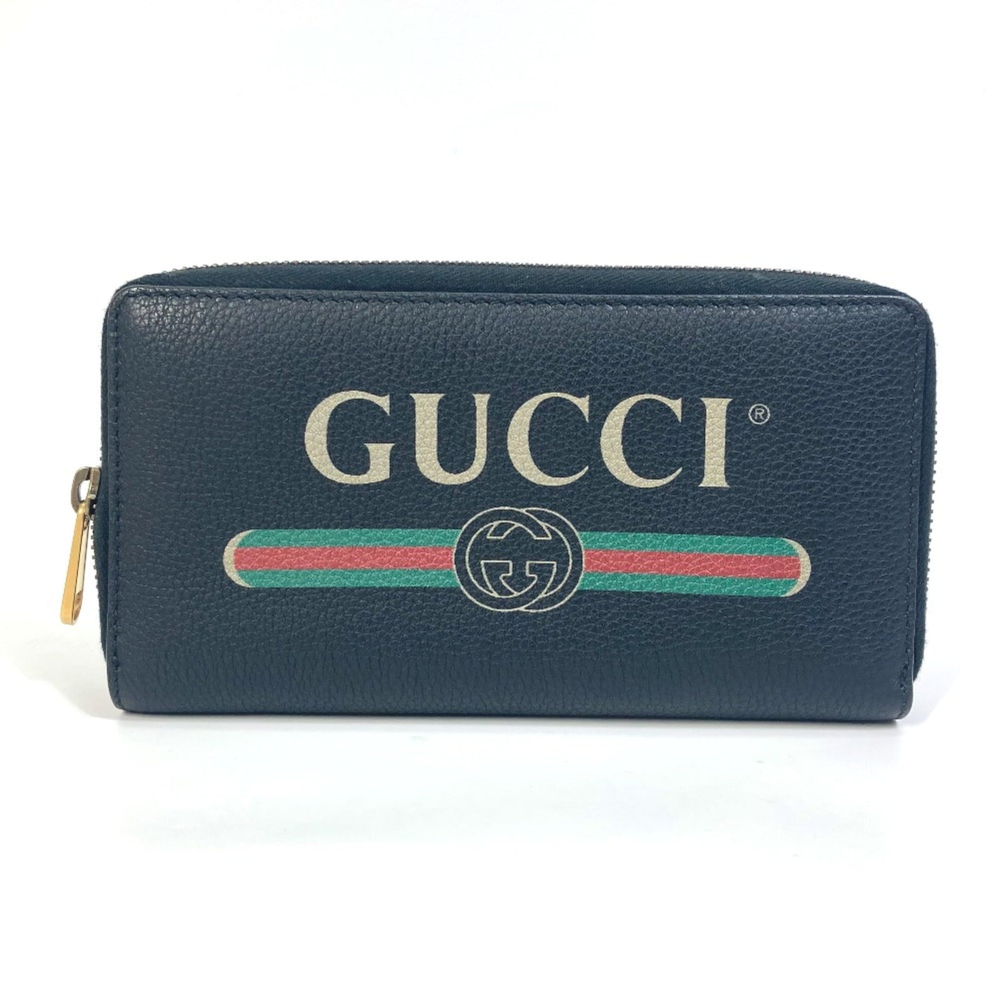 Gucci Black Leather Long Wallet (Bi-Fold) ()
