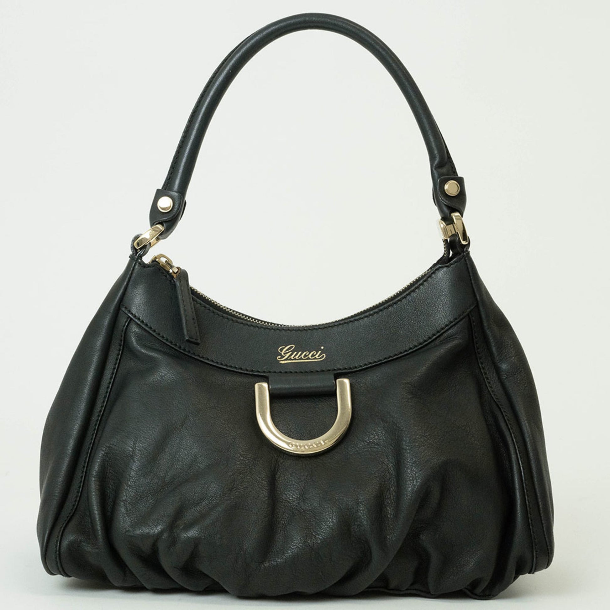 Gucci Abbey Black Leather Shoulder Bag ()