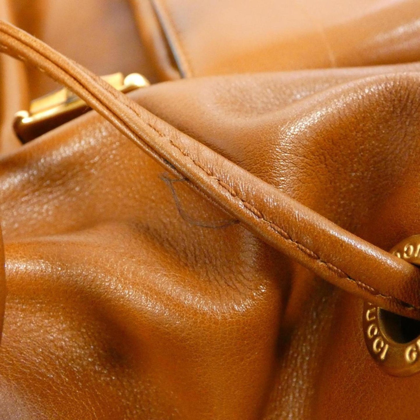 Gucci Brown Leather Backpack