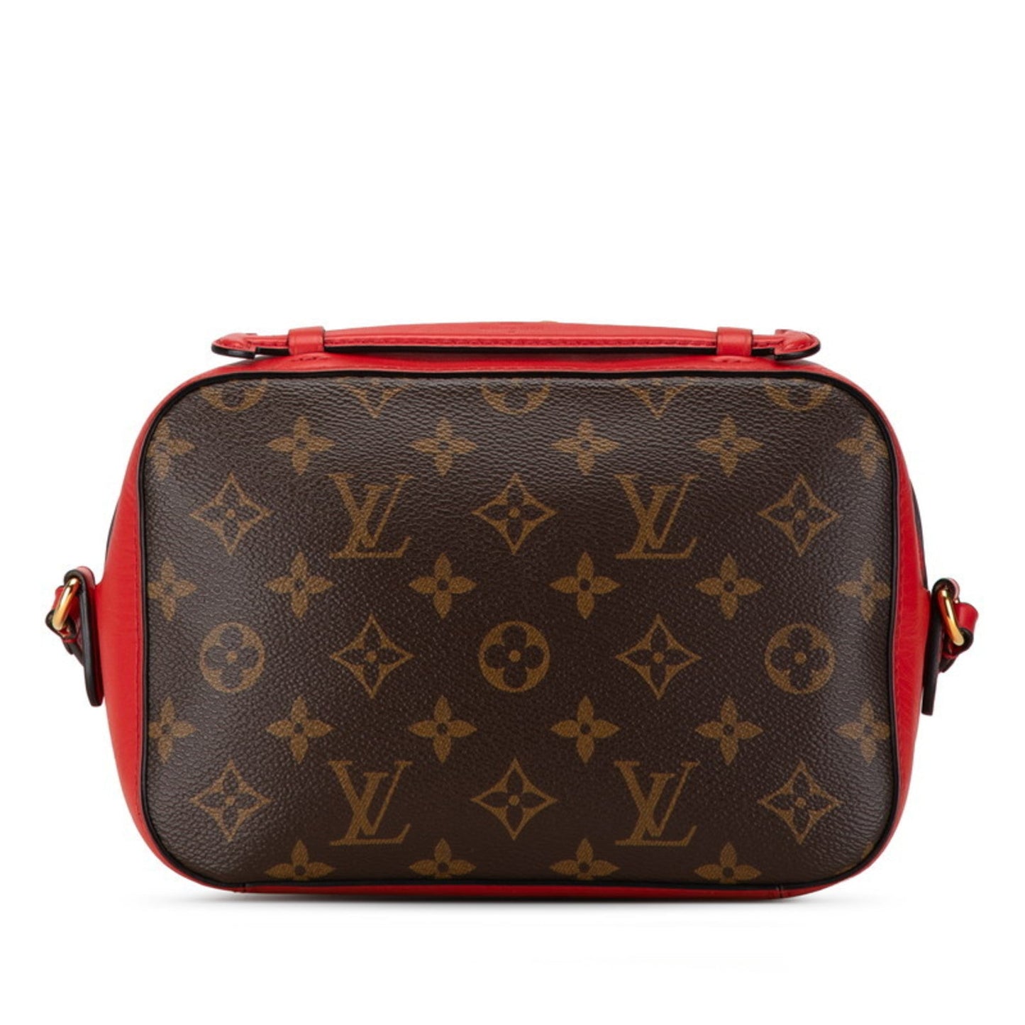 Louis Vuitton Brown Red Color Pvc Leather Shoulder Bag