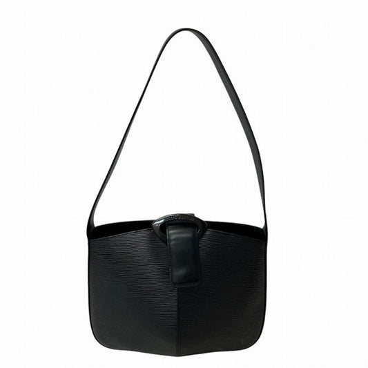 Louis Vuitton Noir Leather Shoulder Bag ()