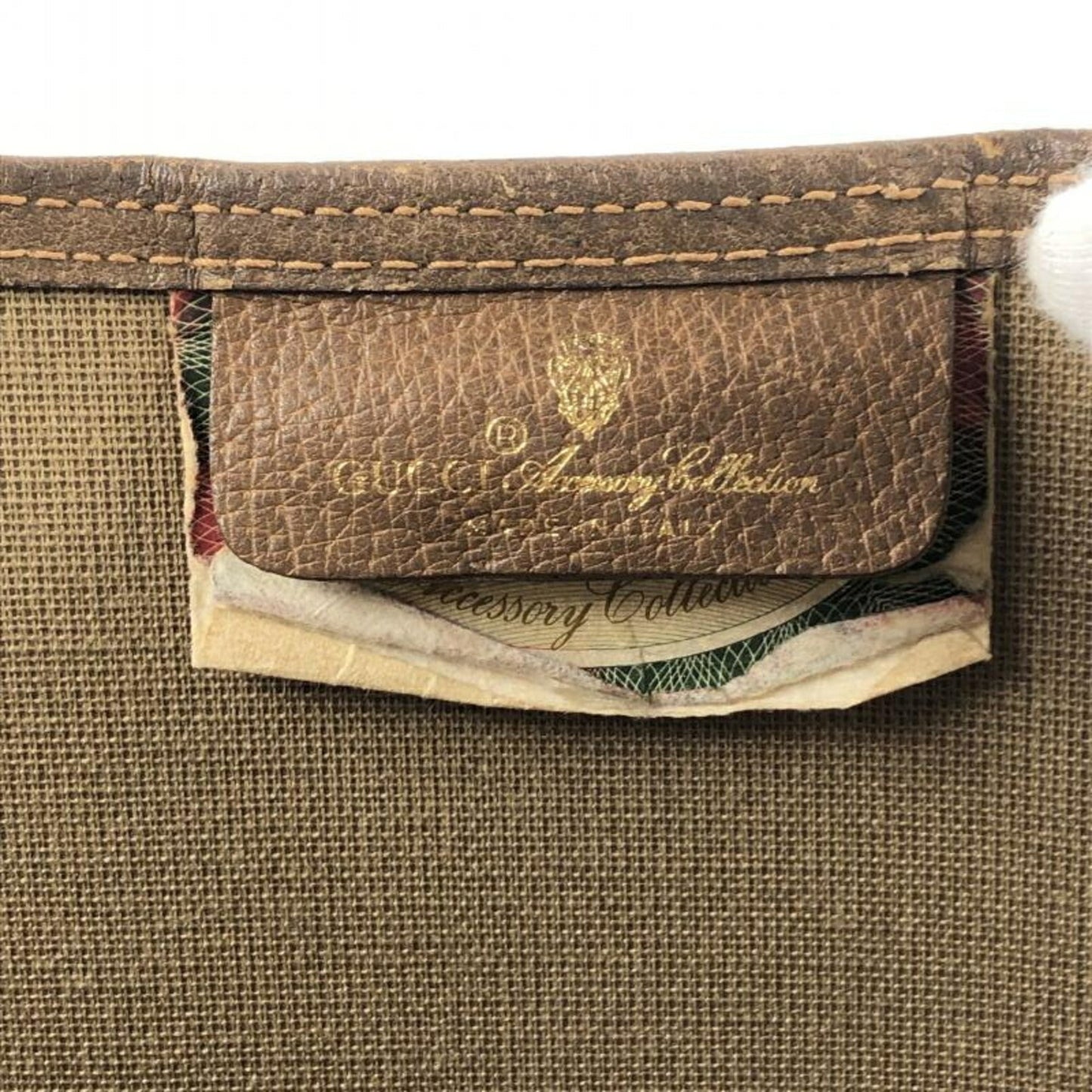 Gucci Sherry Line Blue Leather Tote Bag