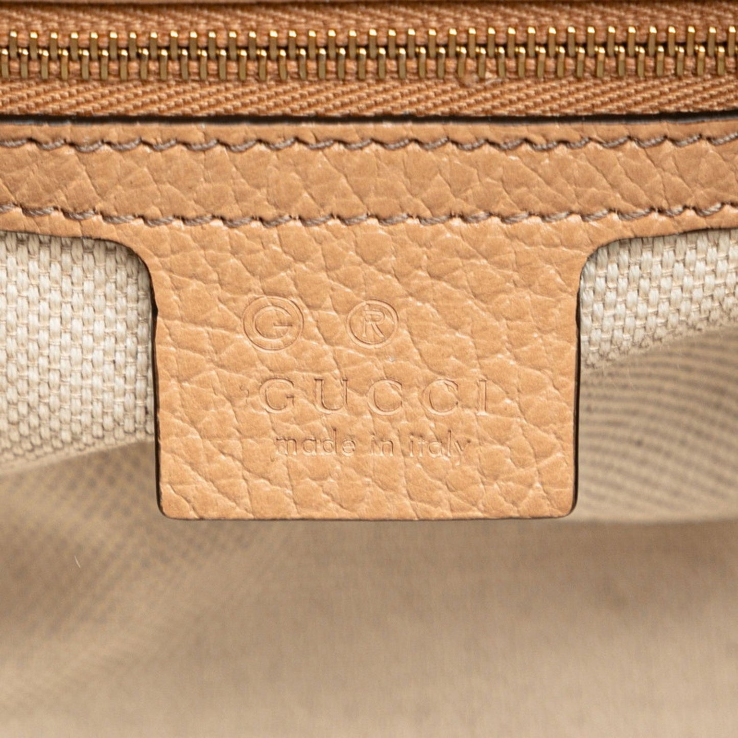 Gucci Soho Beige Leather Handbag Shoulder Bag