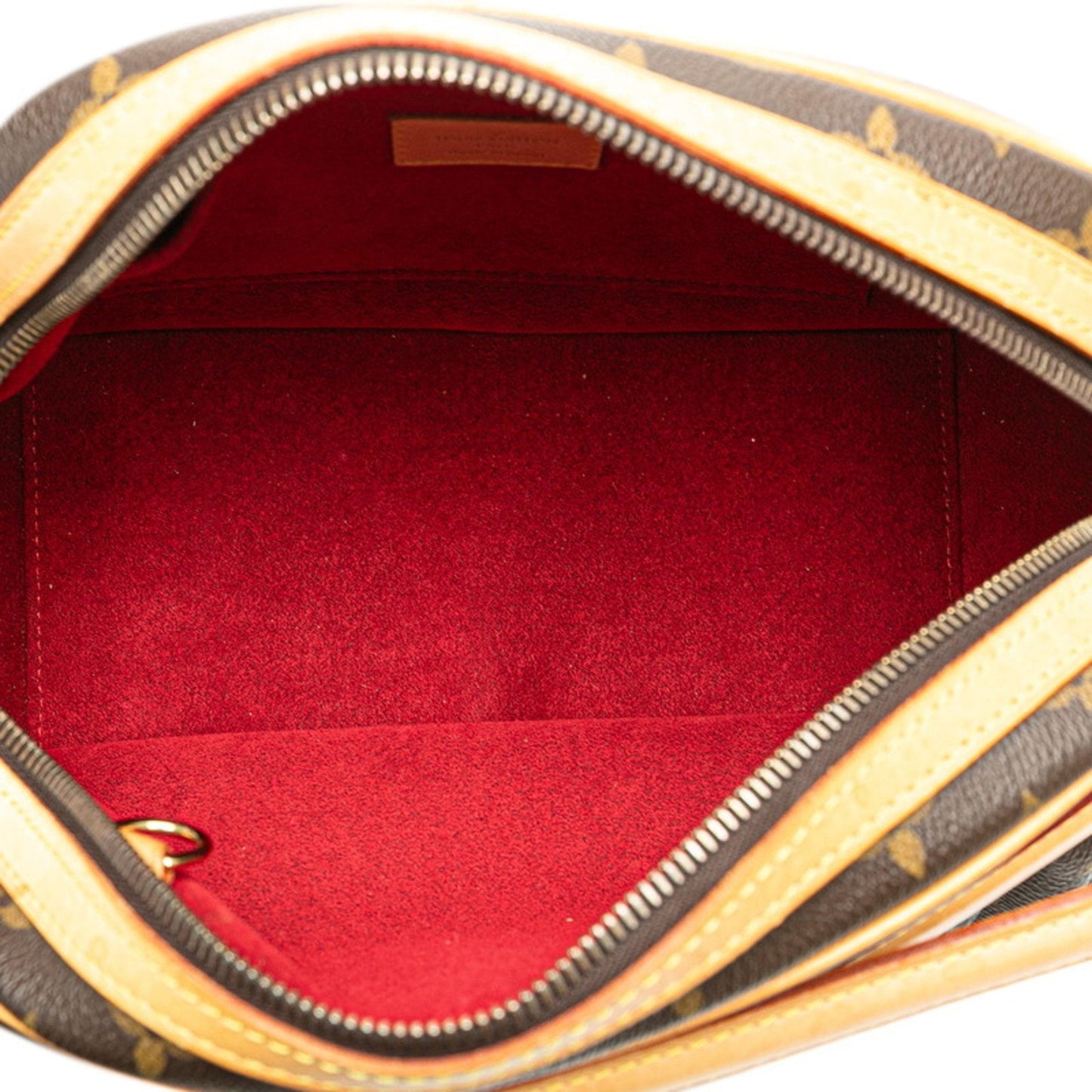 Louis Vuitton Brown Pvc Leather Handbag Shoulder Bag