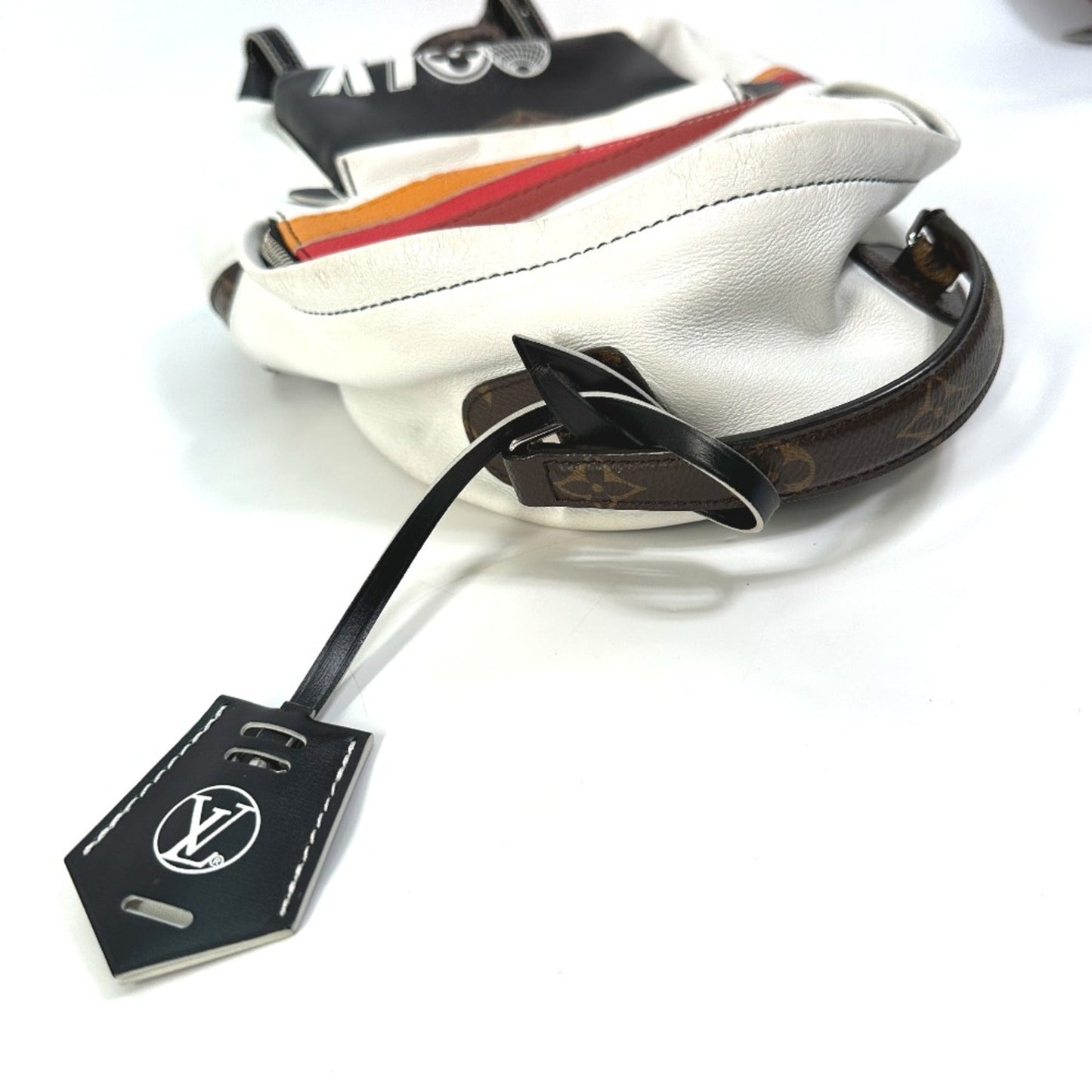 Louis Vuitton White Leather Backpack