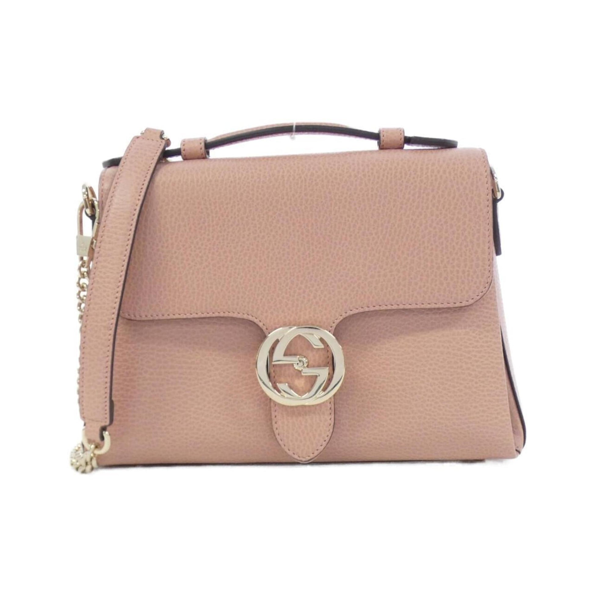Gucci Pink Leather Handbag ()