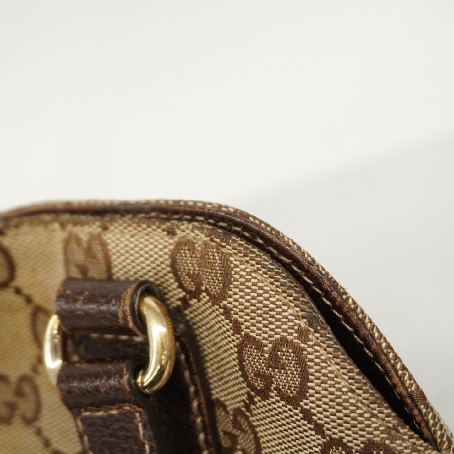 Gucci Brown Canvas Tote Bag