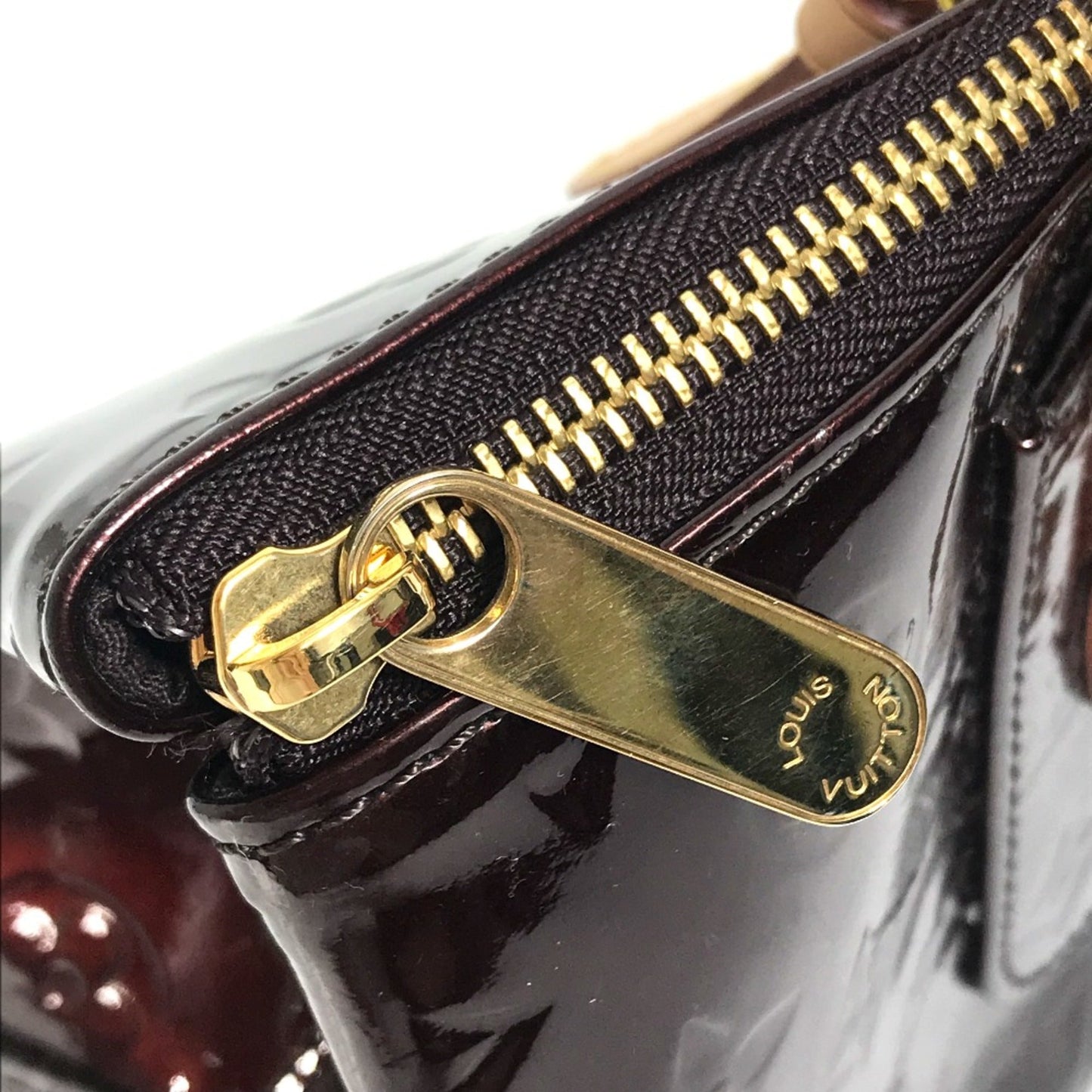 Louis Vuitton Red Leather Shoulder Bag