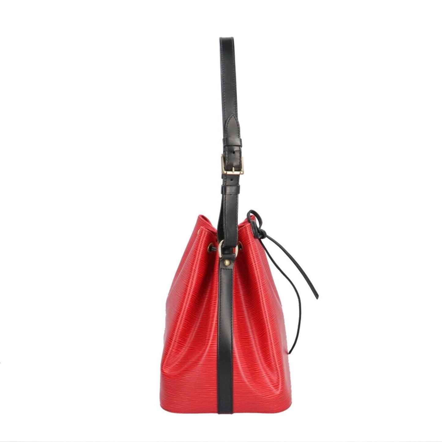 Louis Vuitton Black Red Color Epi Leather Shoulder Bag