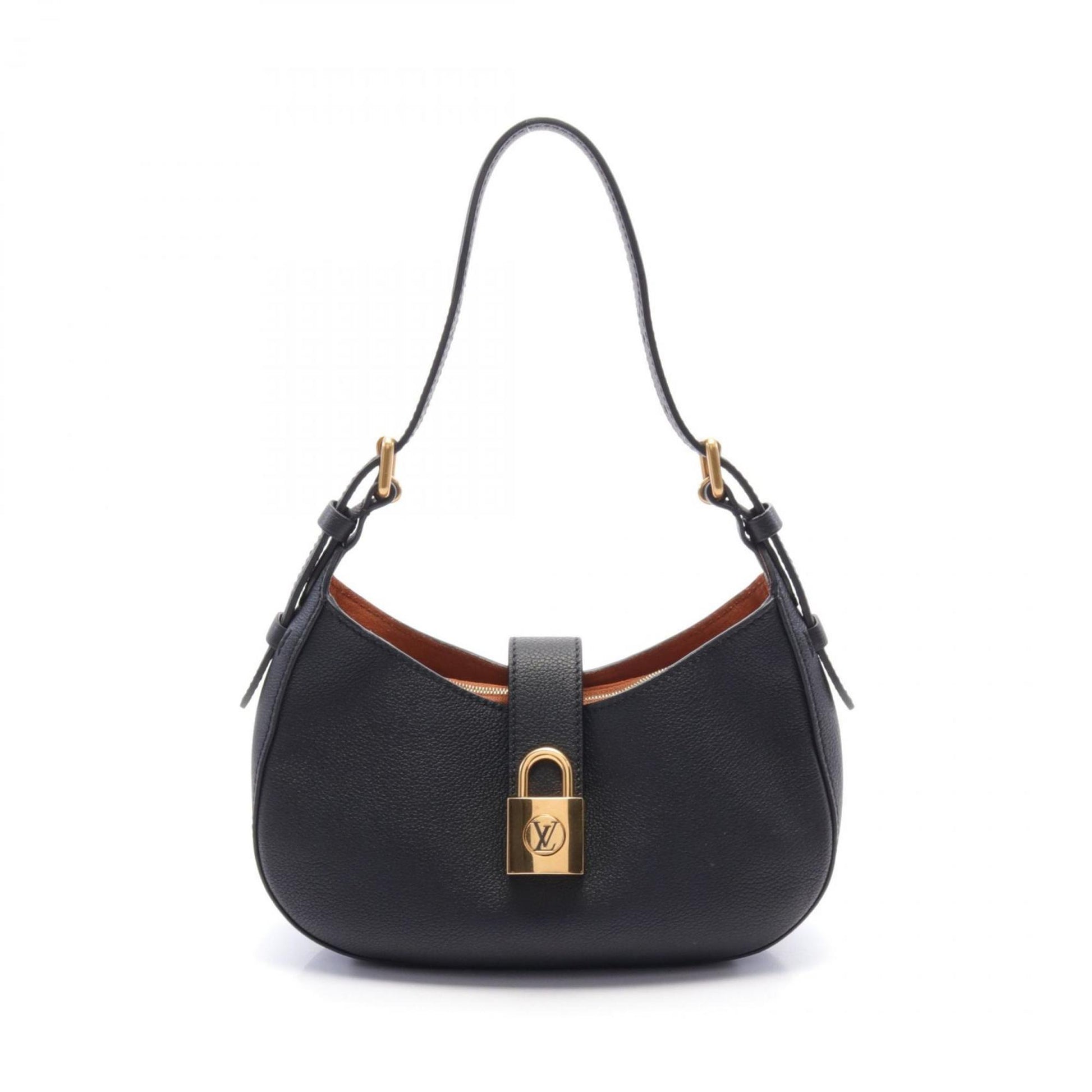 Louis Vuitton Black Noir Leather Shoulder Bag ()