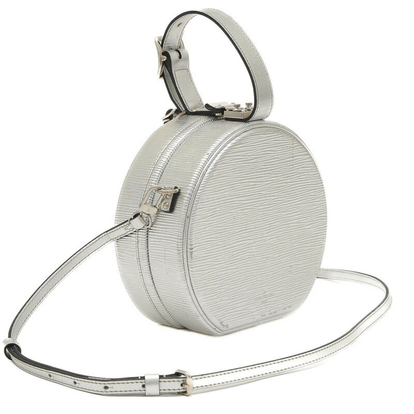 Louis Vuitton Silver Epi Leather Handbag Shoulder Bag