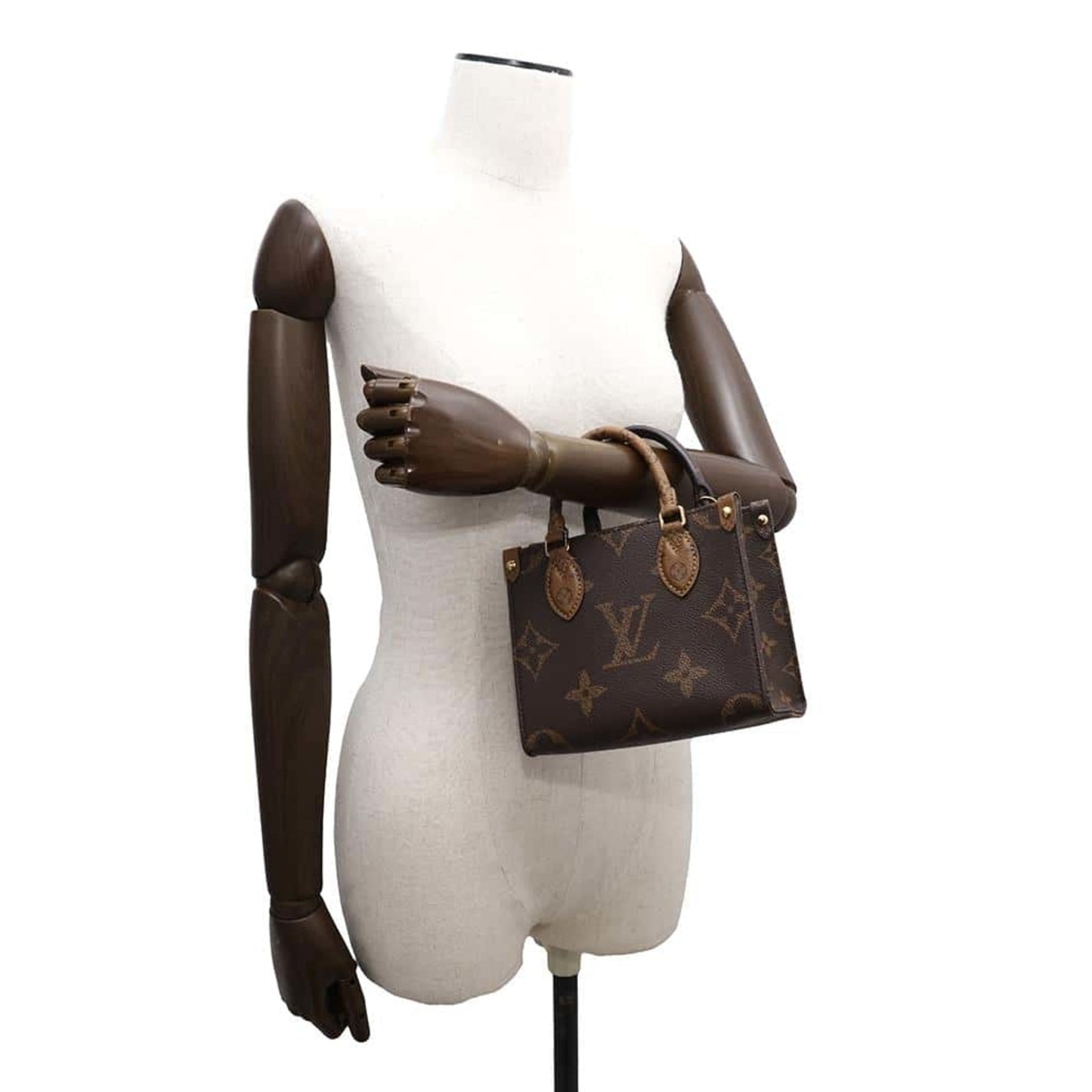 Louis Vuitton Brown Red Color Monogram Reverse Handbag Shoulder Bag