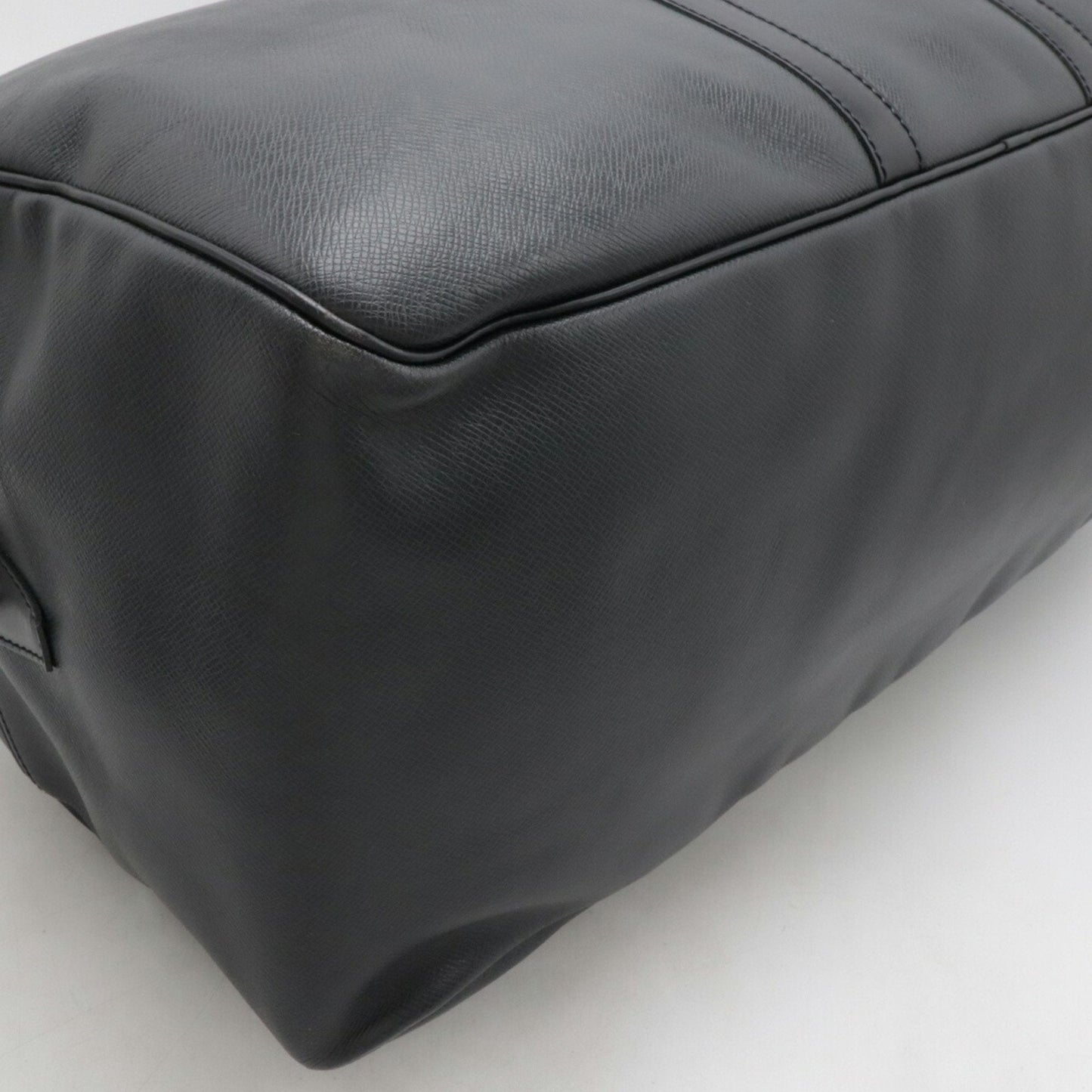 Louis Vuitton Ardoise Black Taiga Leather Boston Bag Shoulder Bag