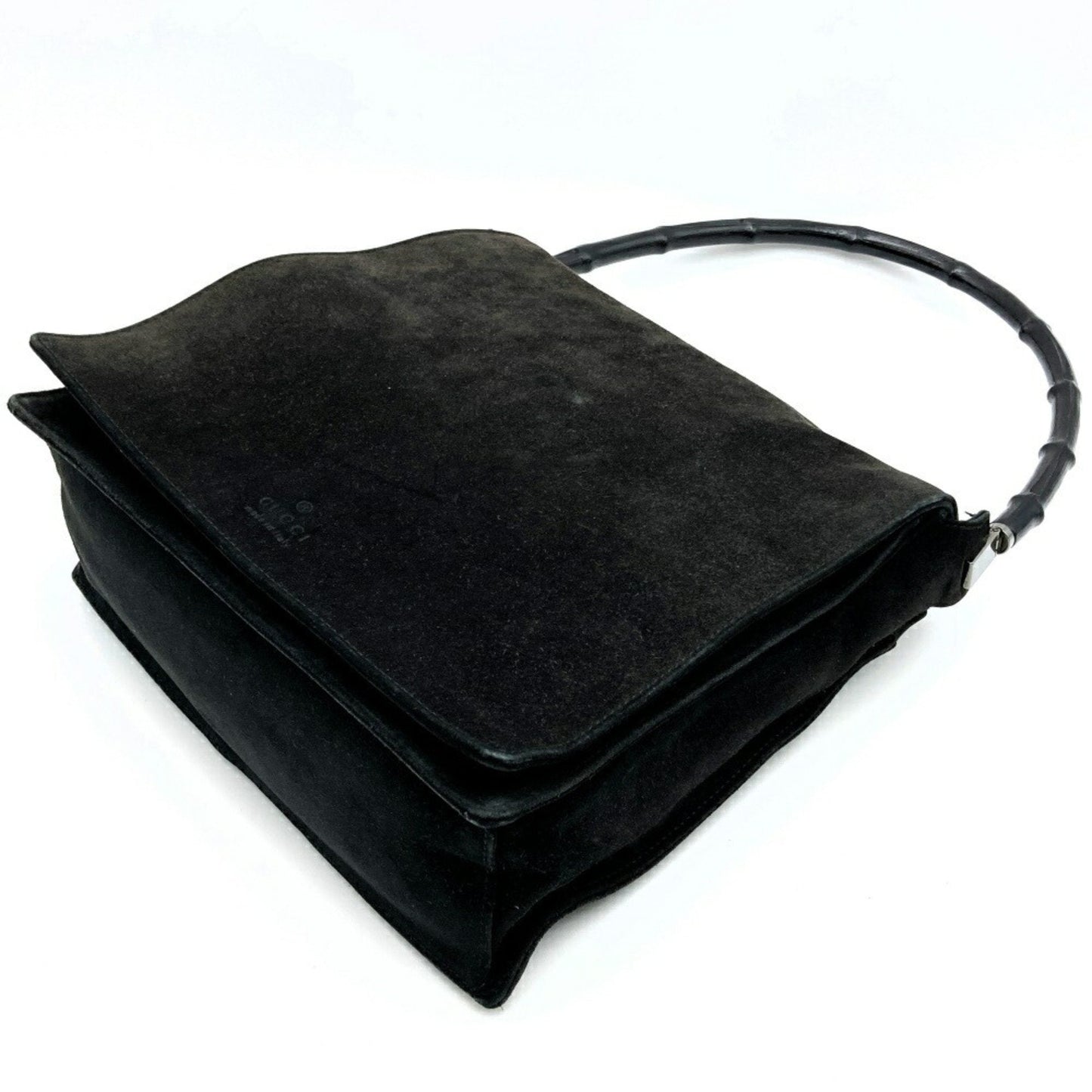 Gucci Black Suede Handbag Shoulder Bag