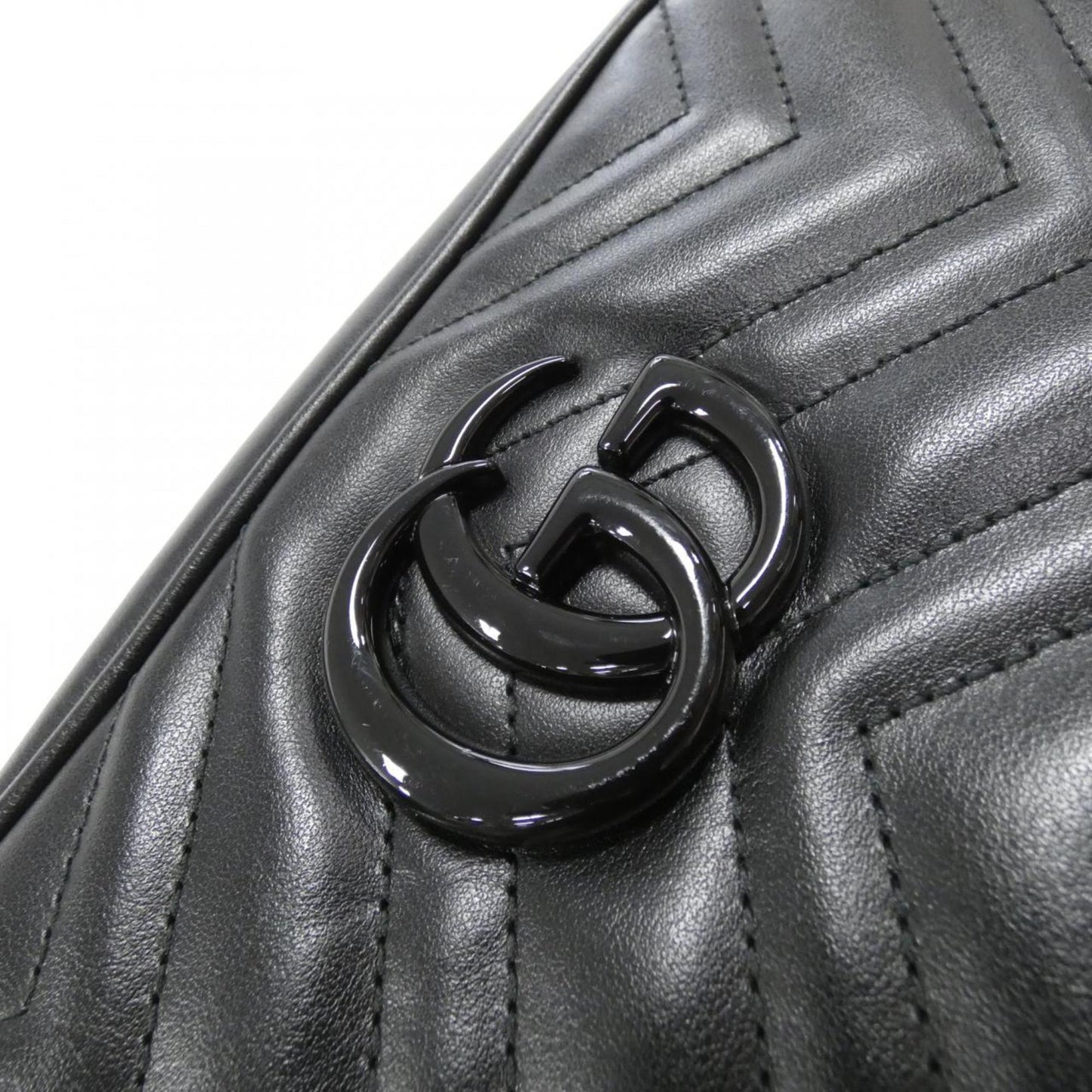 Gucci Black Quilting Leather Shoulder Bag