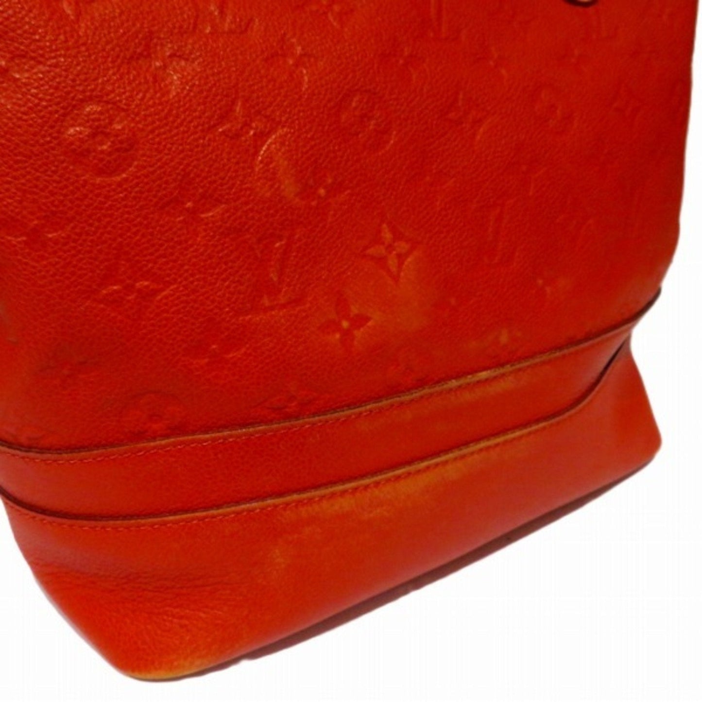 Louis Vuitton Auriane Red Color Monogram Empreinte Leather Shoulder Bag Tote Bag