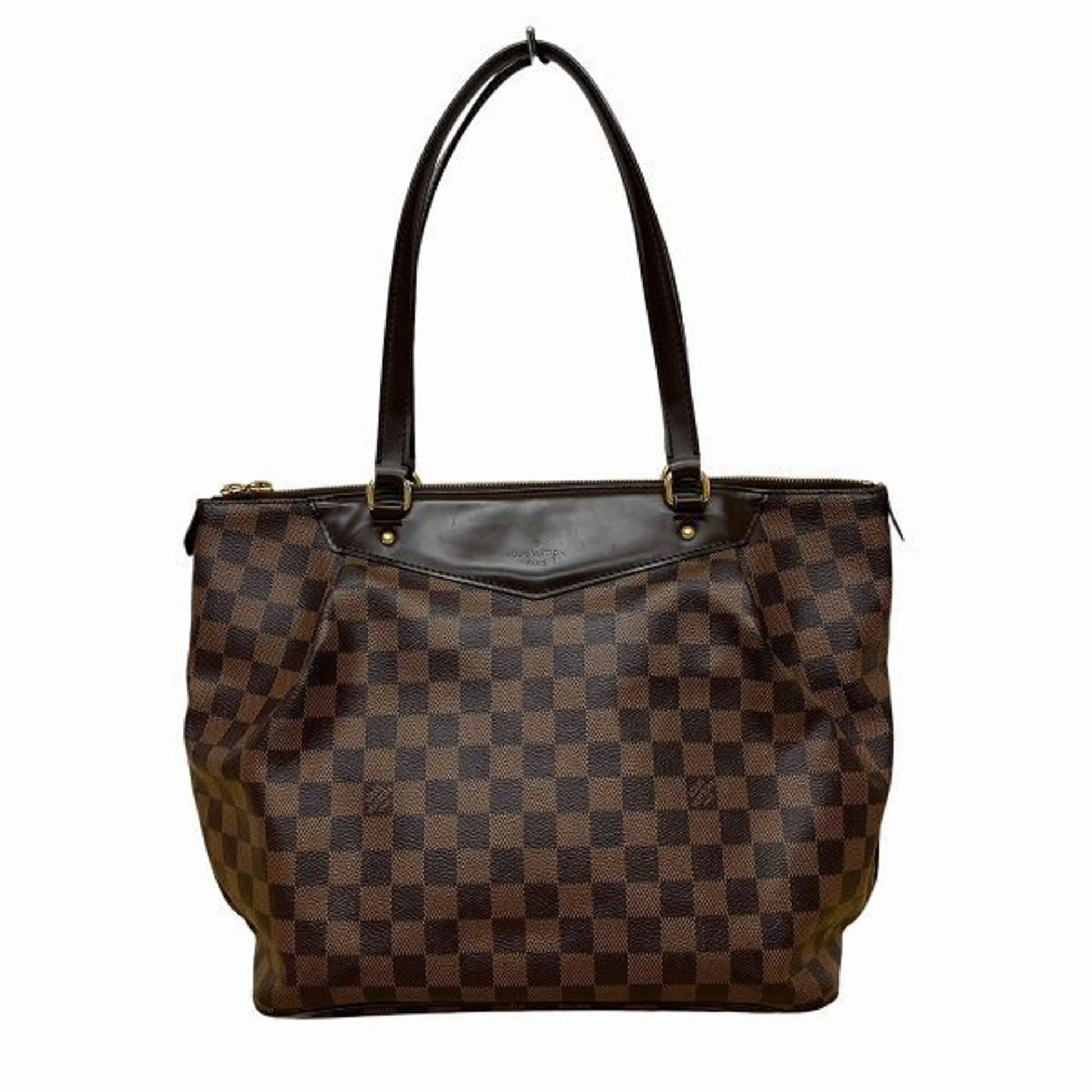 Louis Vuitton Brown Damier Canvas Shoulder Bag Tote Bag ()