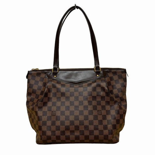 Louis Vuitton Brown Damier Canvas Shoulder Bag Tote Bag ()