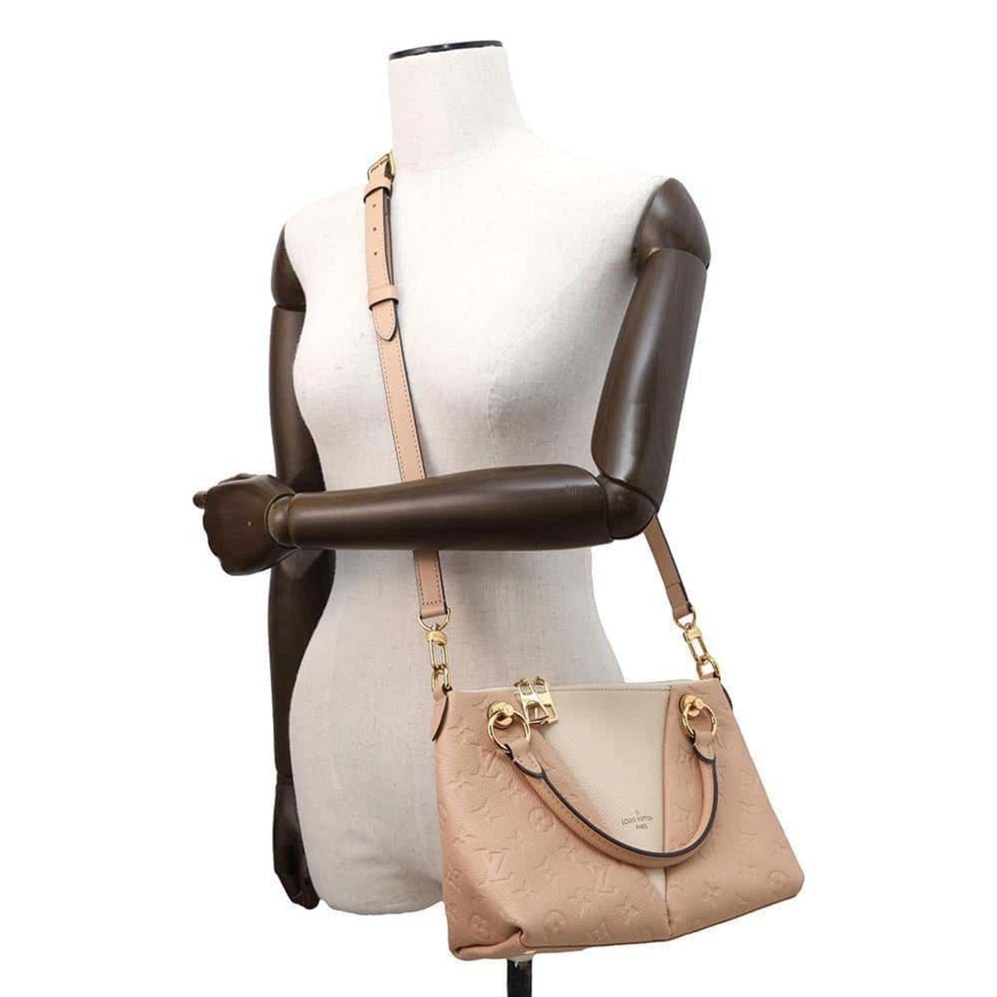 Louis Vuitton Monogram Impression Beige Rose Monogram Monogram Empreinte Handbag Shoulder Bag