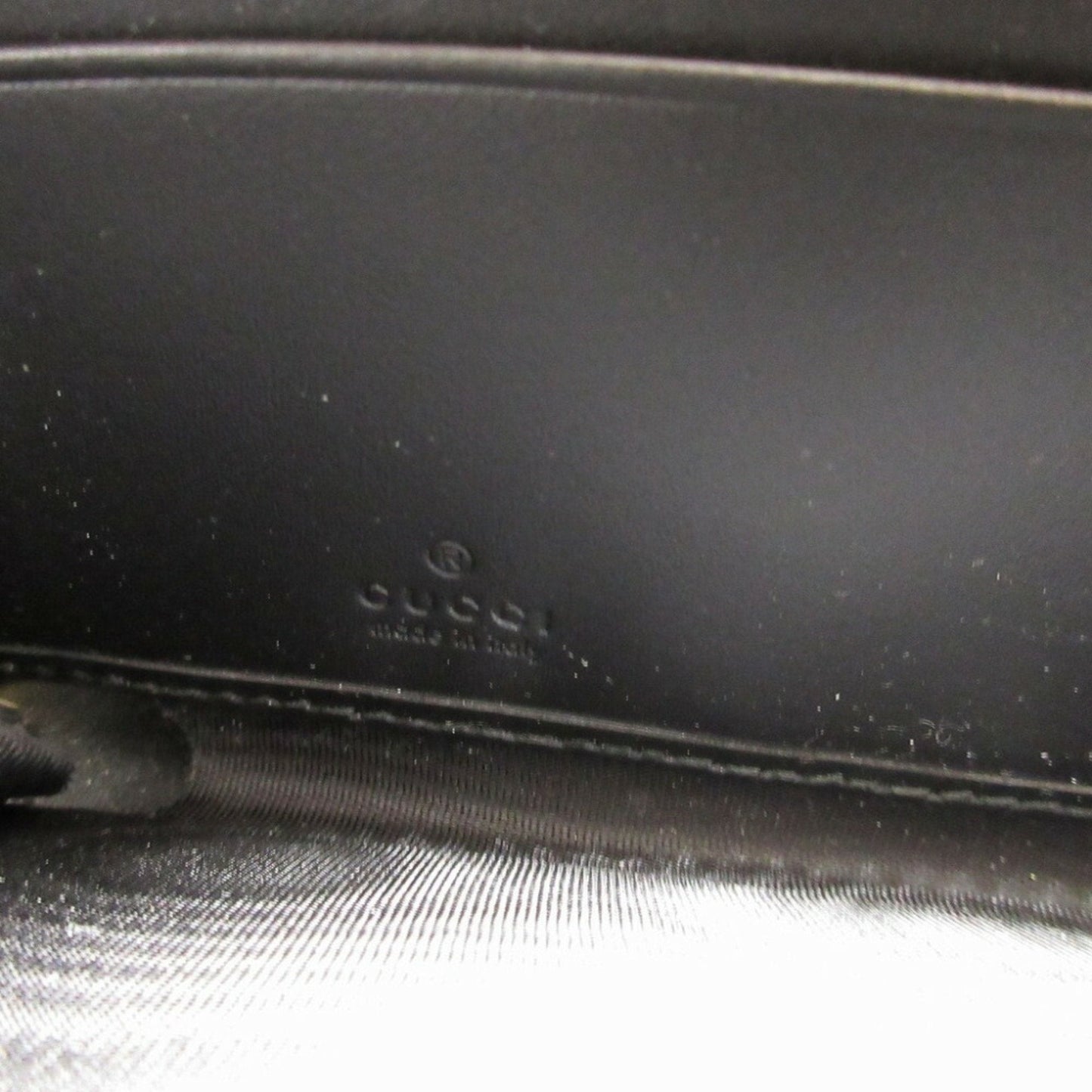 Gucci Black Leather Long Wallet (Bi-Fold)
