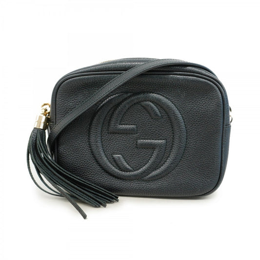 Gucci Black Leather Shoulder Bag ()