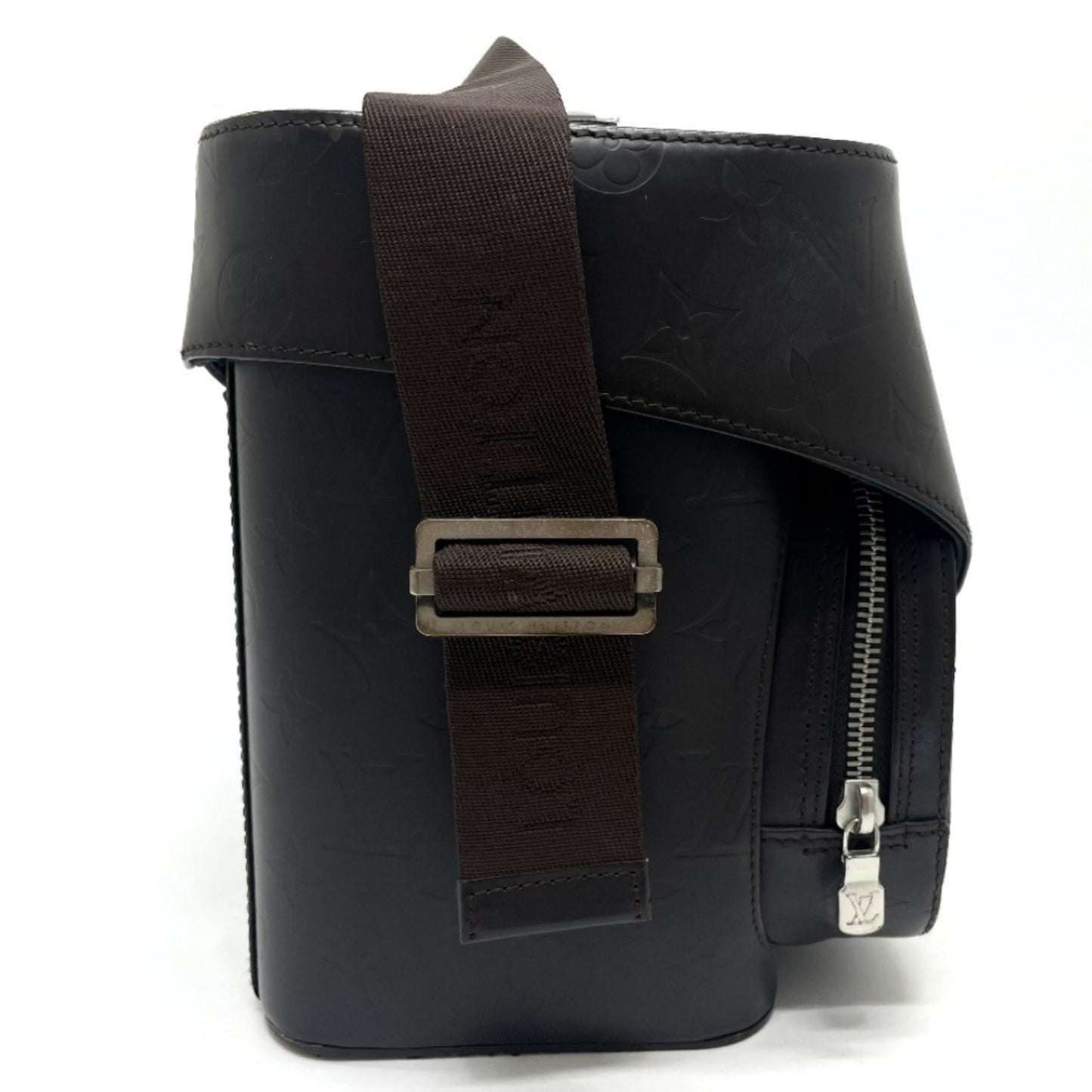 Louis Vuitton Monogram Glace Brown Coffee Shoulder Bag