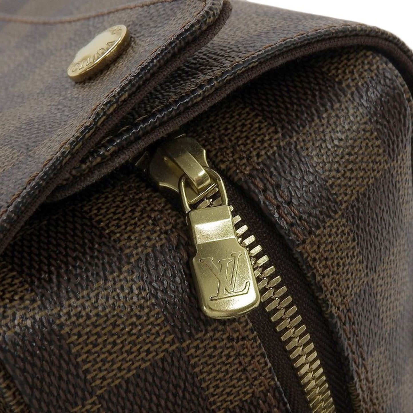 Louis Vuitton Damier Canvas Ebene Damier Canvas Shoulder Bag