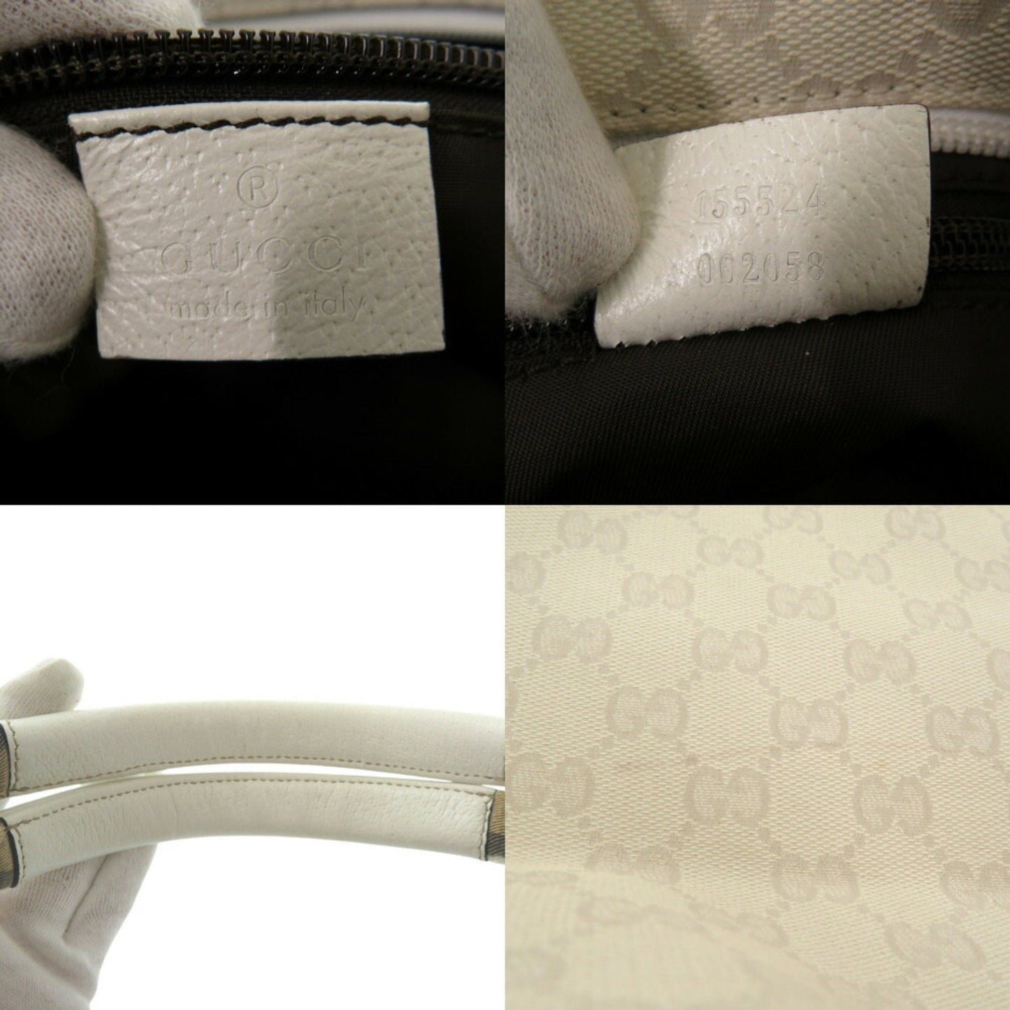 Gucci Ivory Gg Canvas Tote Bag