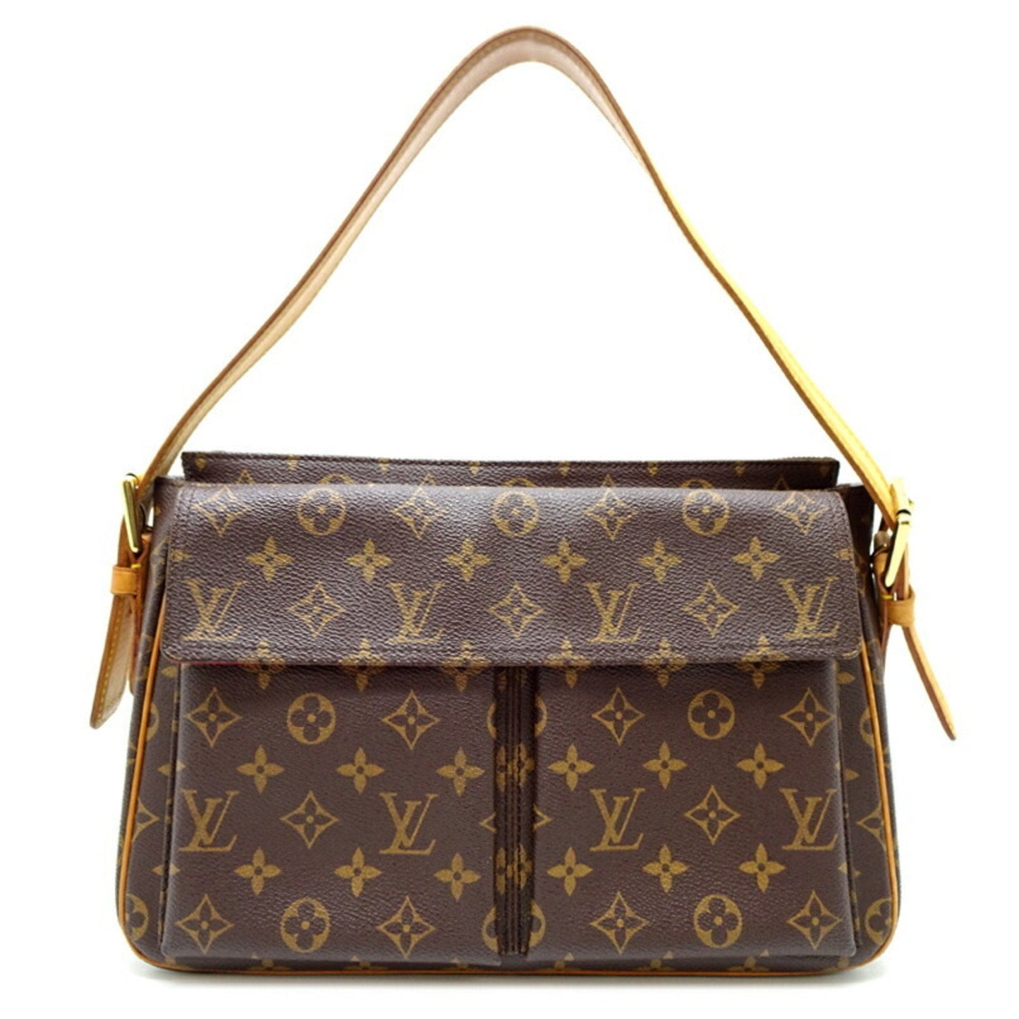 Louis Vuitton Brown Monogram Shoulder Bag ()