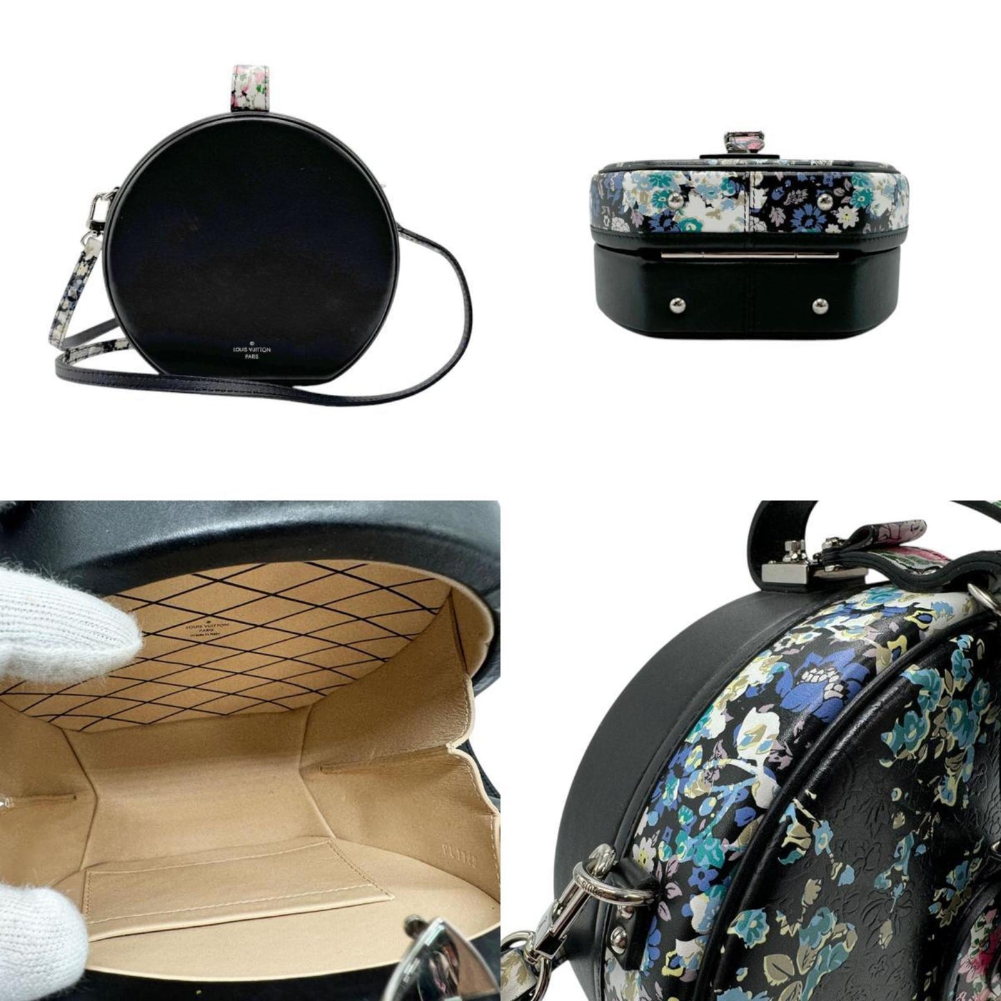 Louis Vuitton Black Leather Shoulder Bag