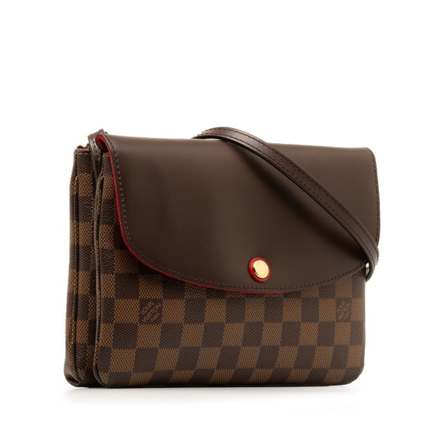 Louis Vuitton Damier Brown Pvc Leather Shoulder Bag