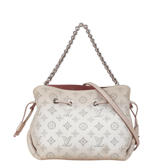 Louis Vuitton Mahina Magnolia Leather Handbag Shoulder Bag ()