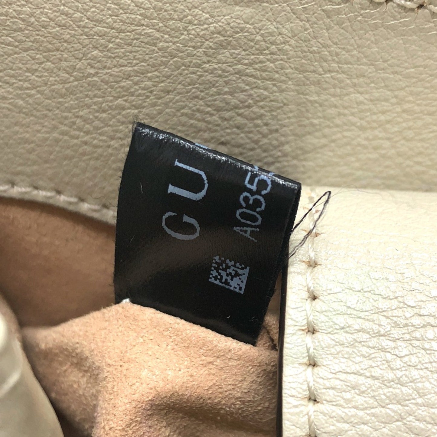 Gucci White Leather Shoulder Bag