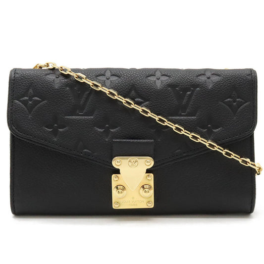 Louis Vuitton Noir Monogram Empreinte Chain/Shoulder Wallet ()